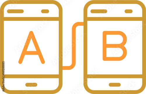 AB Testing Vector Icon