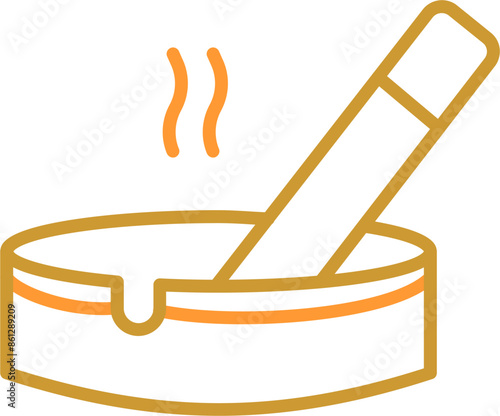 Ashtray Vector Icon
