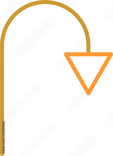 Arrow Pointing Down Vector Icon