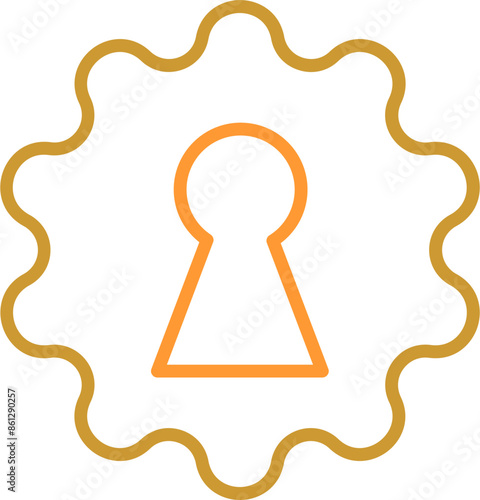 Key Hole Vector Icon