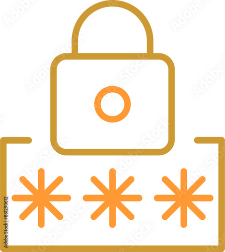 Pin Code Vector Icon