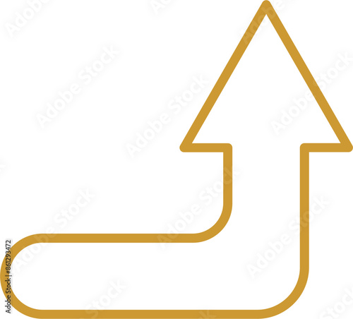 Turn Up Vector Icon