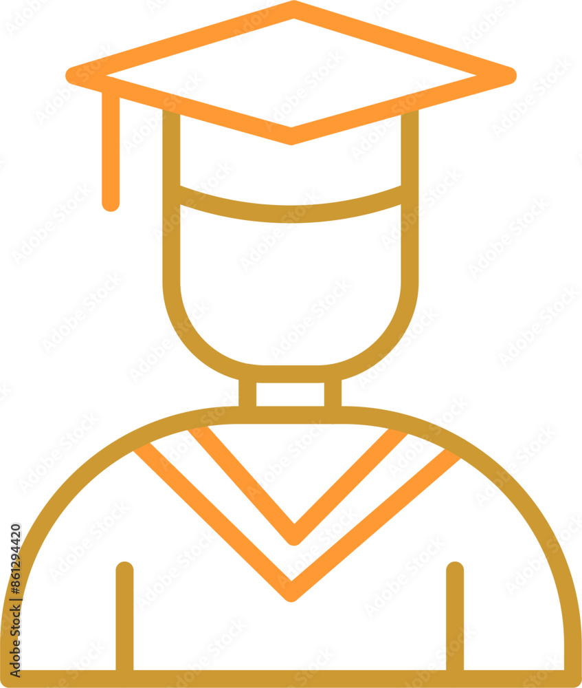 Bachelor Vector Icon Bachelor Vector Icon
