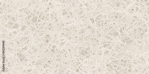 White cut paper as a box filler for careful goods and presents delivery. Top view of package filling seamless pattern. Vector bg