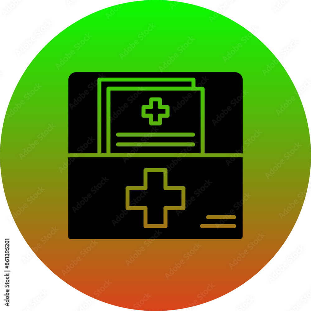 Obraz premium Medical file Icon
