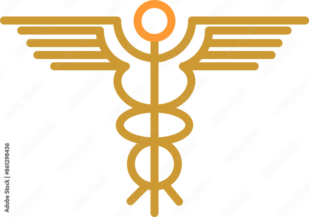 Caduceus Vector Icon Caduceus Vector Icon