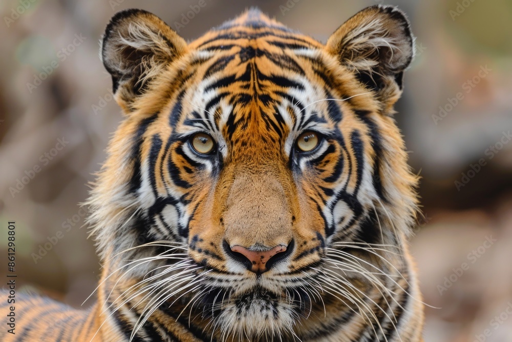 Fototapeta premium Bengal tiger (Panthera tigris tigris) portrait