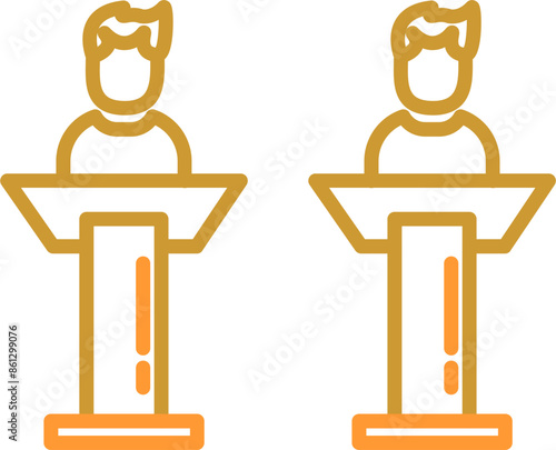 Debate Vector Icon