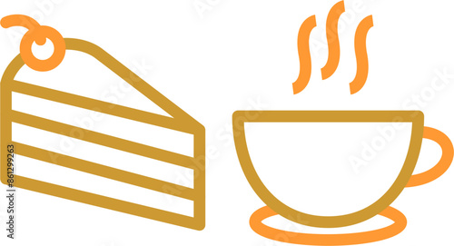 Coffee Served Vector Icon