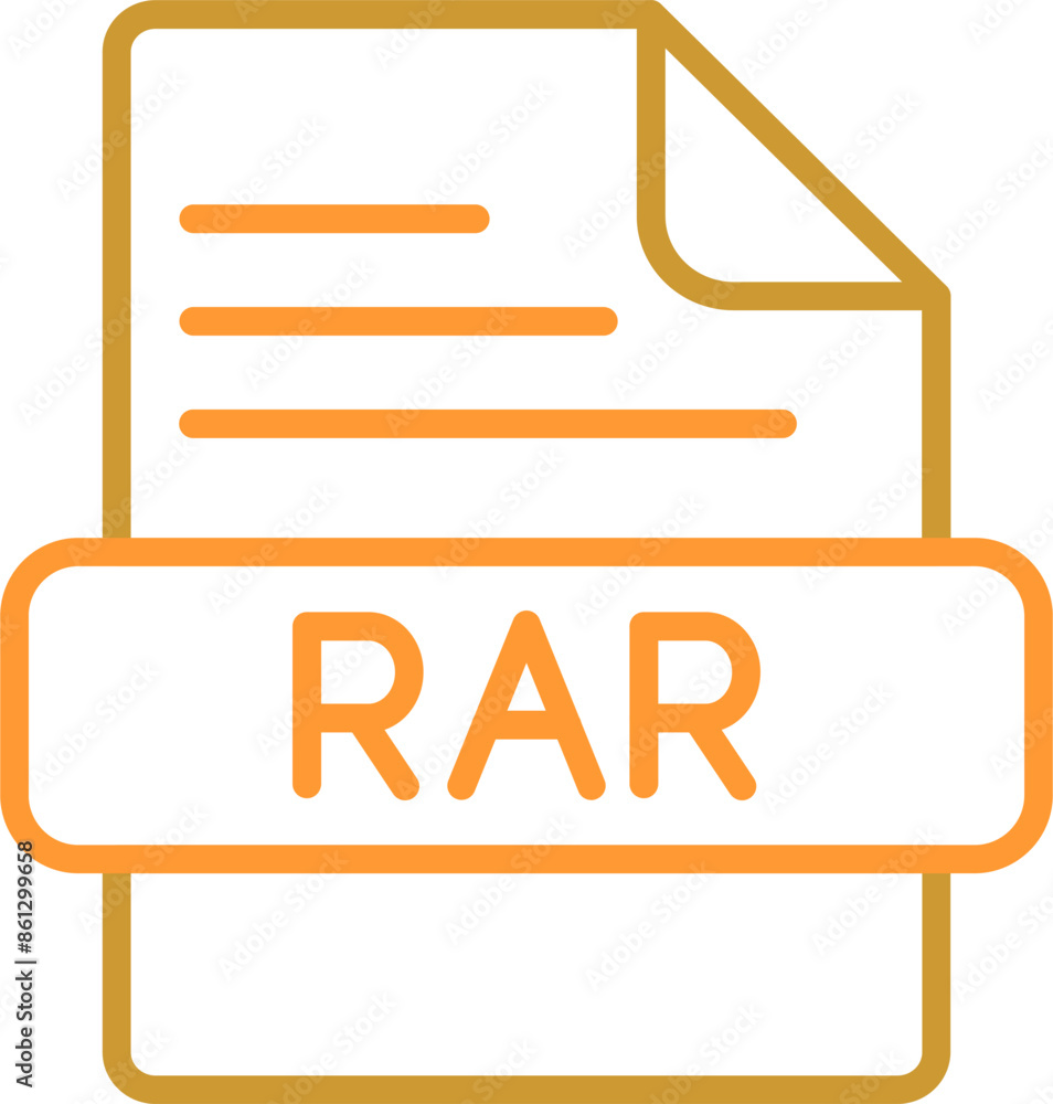 RAR Vector Icon RAR Vector Icon