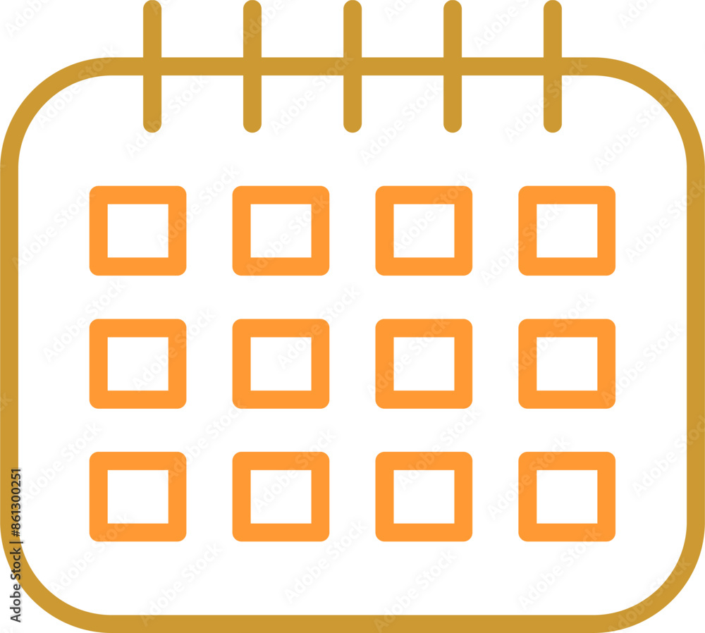 Marked Calendar Vector Icon Marked Calendar Vector Icon