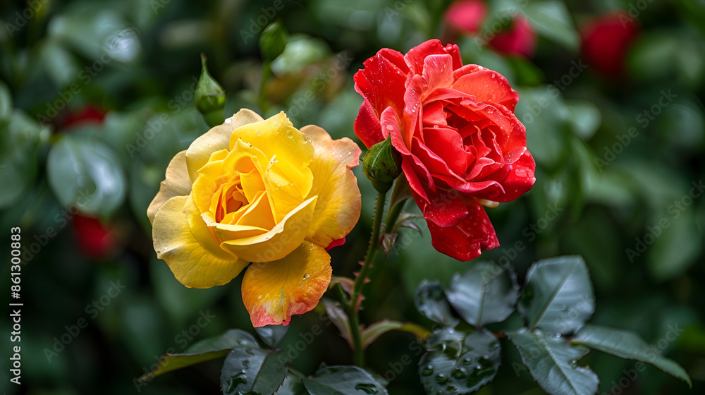 Many delicate fresh vivid orange roses and green leaves in a garden in a sunny summer day, beautiful outdoor floral background photographed with soft focus, Blooming rose in a park
Many delicate fresh vivid orange roses and green leaves in a garden in a sunny summer day, beautiful outdoor floral background photographed with soft focus, Blooming rose in a park