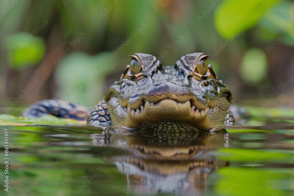 Fototapeta premium Caiman yacare (Caiman caiman yacare) 