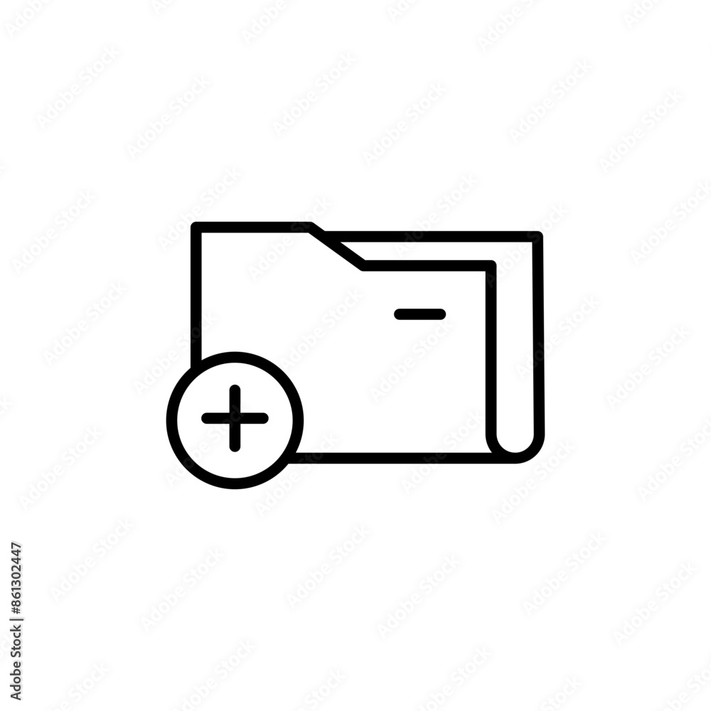 Add New Folder Icon Ideal for Organizing Files Add New Folder Icon Ideal for Organizing Files