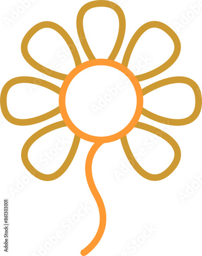 Small flowers Vector Icon