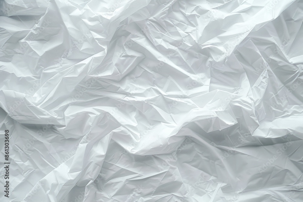 Obraz premium White plastic bag background texture close up