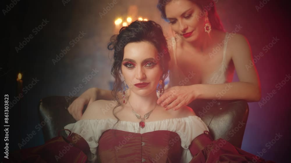 two-women-vampires-beauty-woman-fantasy-lady-evil-face-vampire-queen