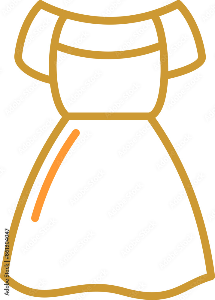 Party Dress Vector Icon Party Dress Vector Icon