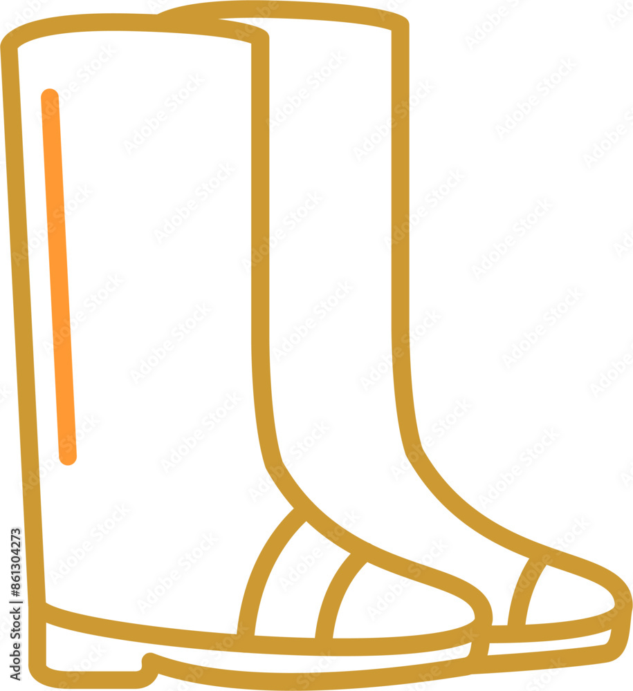 Gardening Boots Vector Icon Gardening Boots Vector Icon