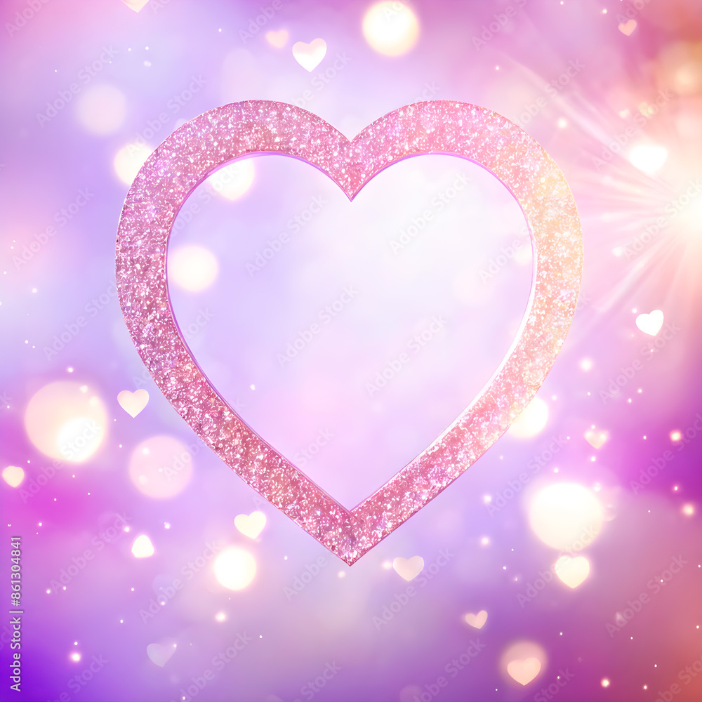 Romantic background with hearts Romantic background with hearts