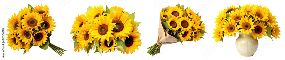 fresh yellow sunflower bouquet set fresh yellow sunflower bouquet set