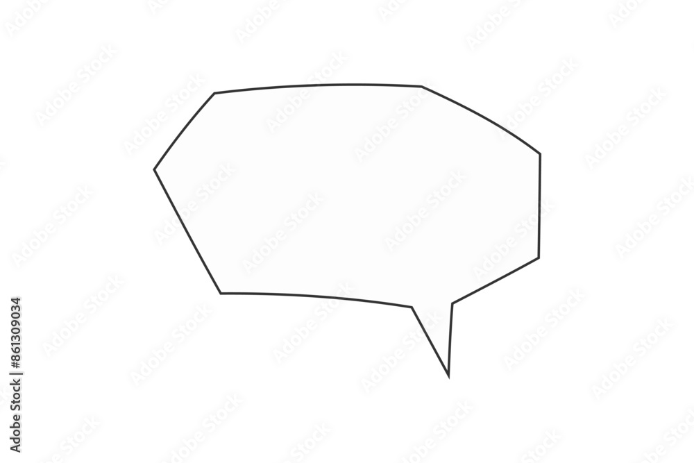 シンプルな手描きふきだし シンプルな手描きふきだし