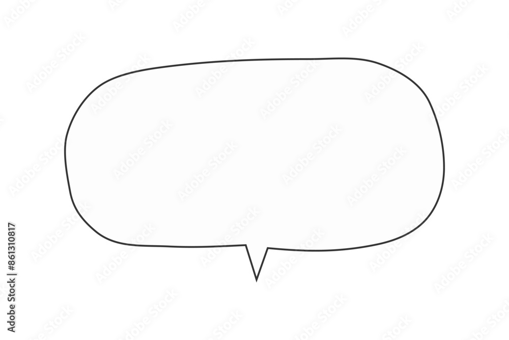 シンプルな手描きふきだし シンプルな手描きふきだし