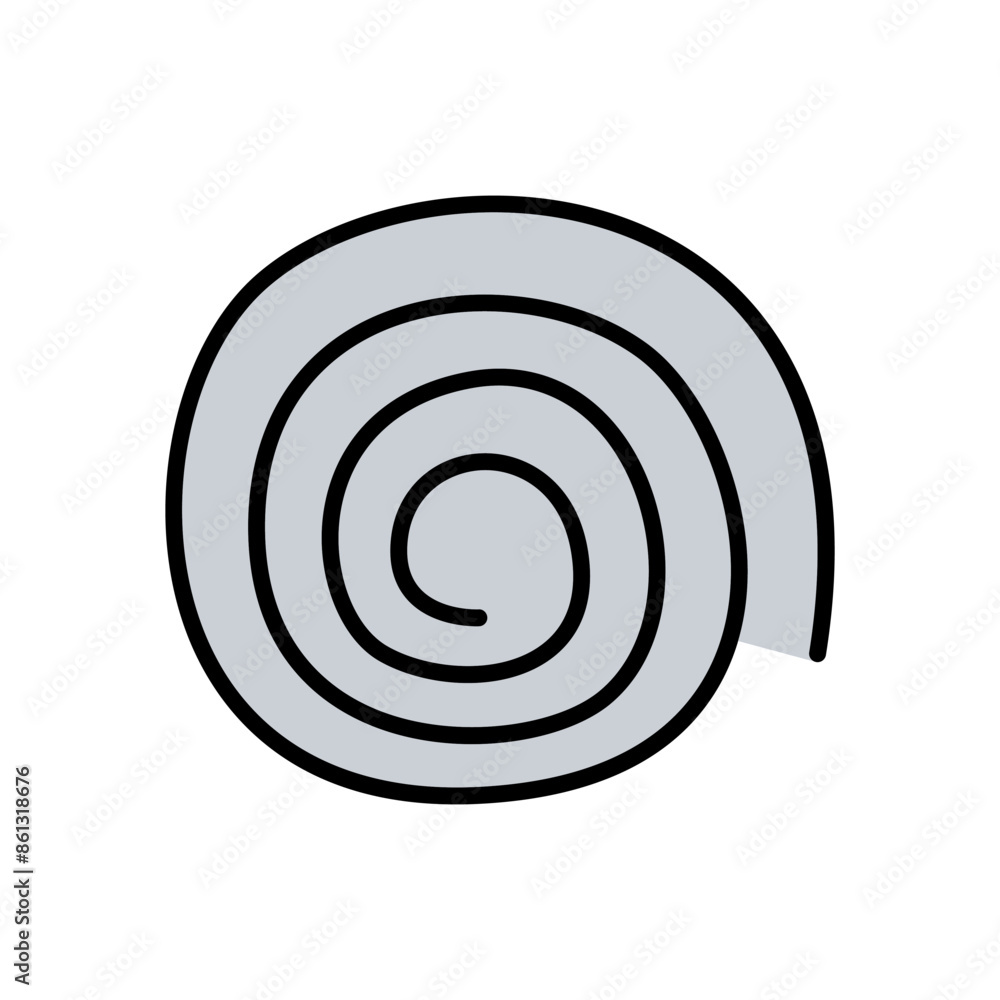 Spring, coil and absorber icon Spring, coil and absorber icon