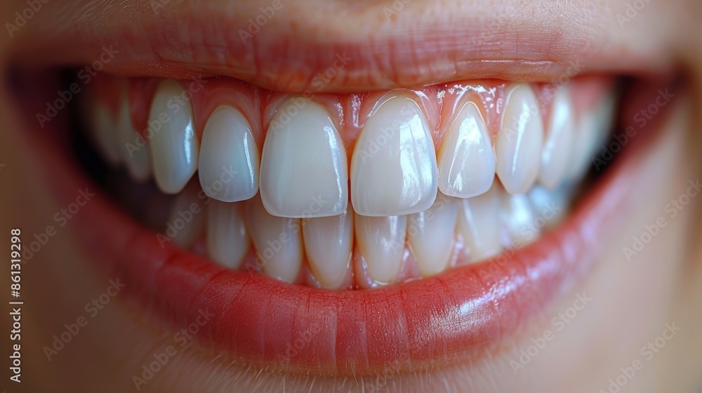 Fototapeta premium Close up teeth woman.