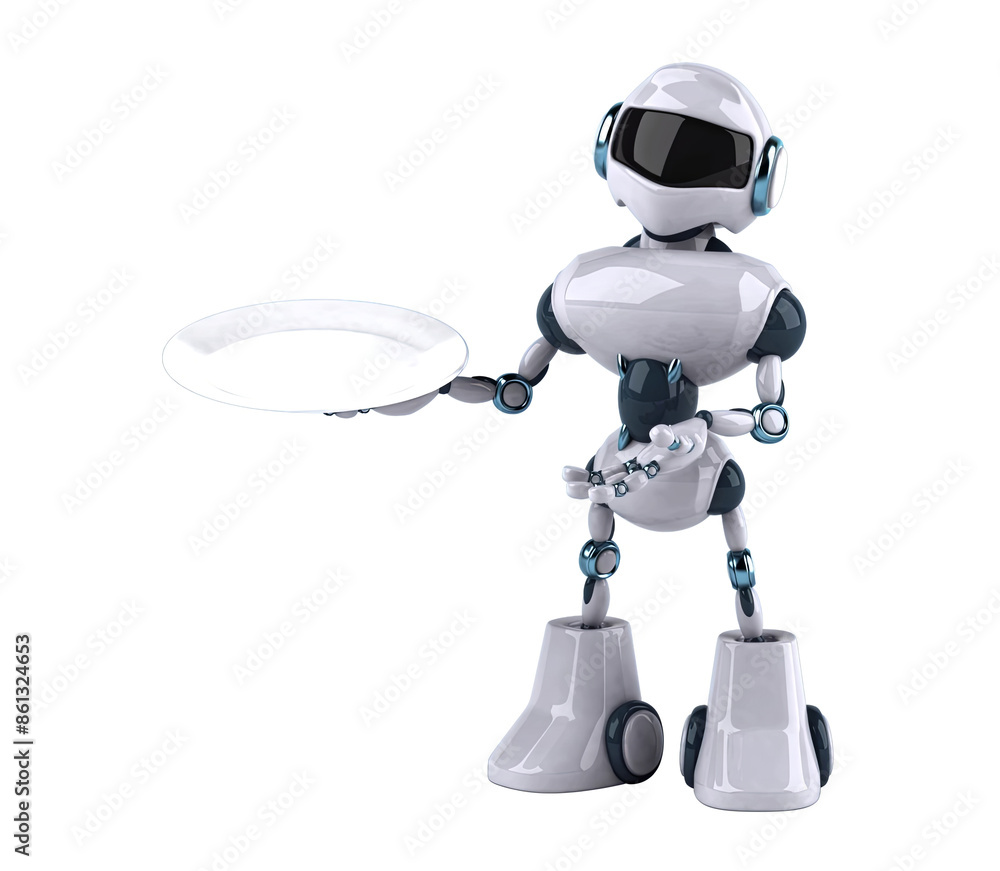 Fun 3D cartoon robot illustration Fun 3D cartoon robot illustration
