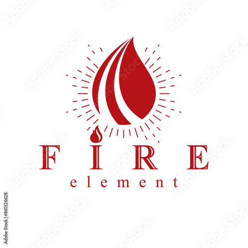 The power of burning flame,...