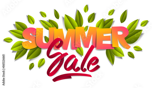 Summer sale banner advertis...
