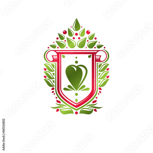 Vintage heraldic emblem cre...