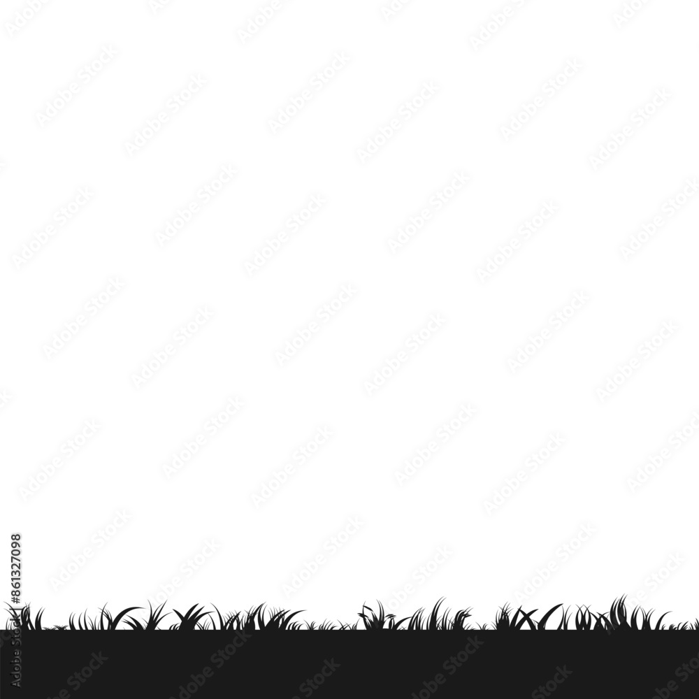 Halloween Grass Silhouette Illustration