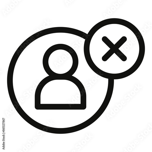 User Deletion Icon Perfect for Account Management