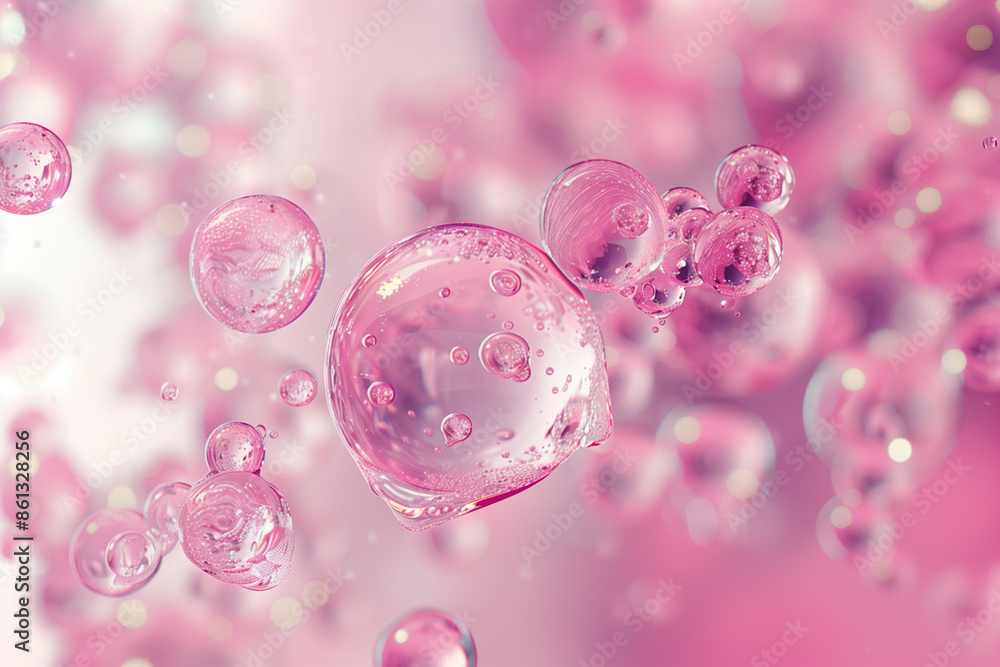 Microscopic Marvel: Micellar Water Molecules Dissolving Makeup & Impurities Microscopic Marvel: Micellar Water Molecules Dissolving Makeup & Impurities