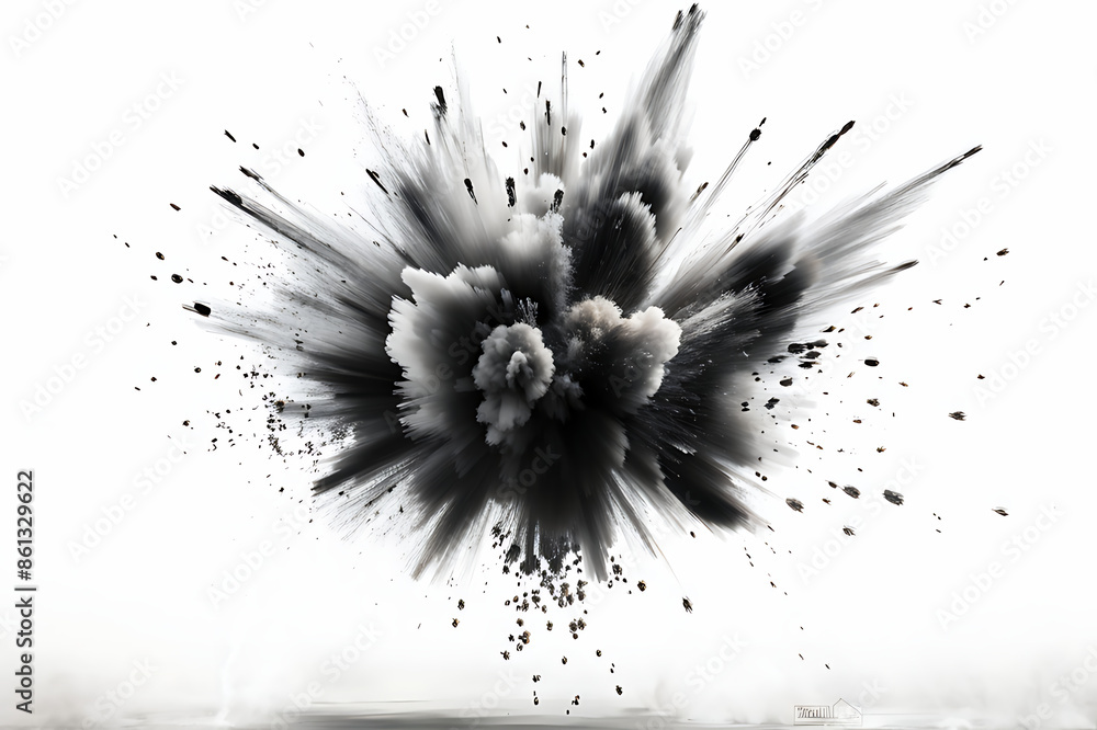 Black charcoal powder dust paint white explosion explode burst isolated splatter abstract. Powder charcoal background black smoke particles explosive carbon pattern coal makeup dark splash bomb piece Black charcoal powder dust paint white explosion explode burst isolated splatter abstract. Powder charcoal background black smoke particles explosive carbon pattern coal makeup dark splash bomb piece