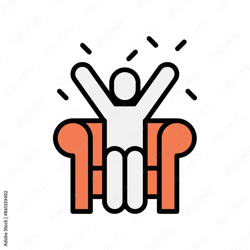 Obraz premium Sport audience icon