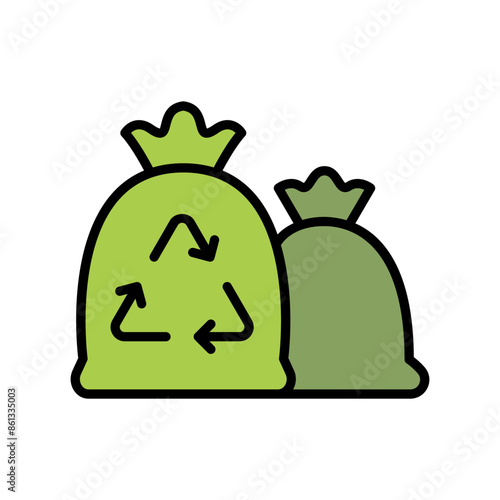 Garbage bag icon