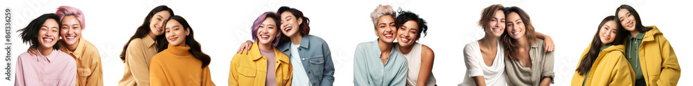 Lgbt couple png cut out element set Lgbt couple png cut out element set
