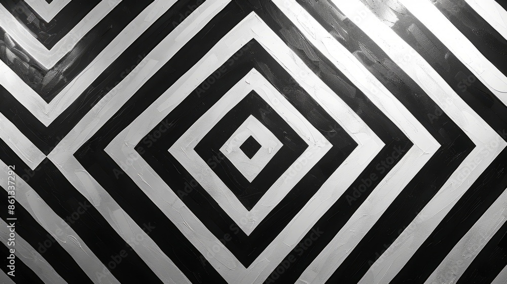 A sophisticated black and white geometric pattern featuring a blend of sharp and smooth lines A sophisticated black and white geometric pattern featuring a blend of sharp and smooth lines