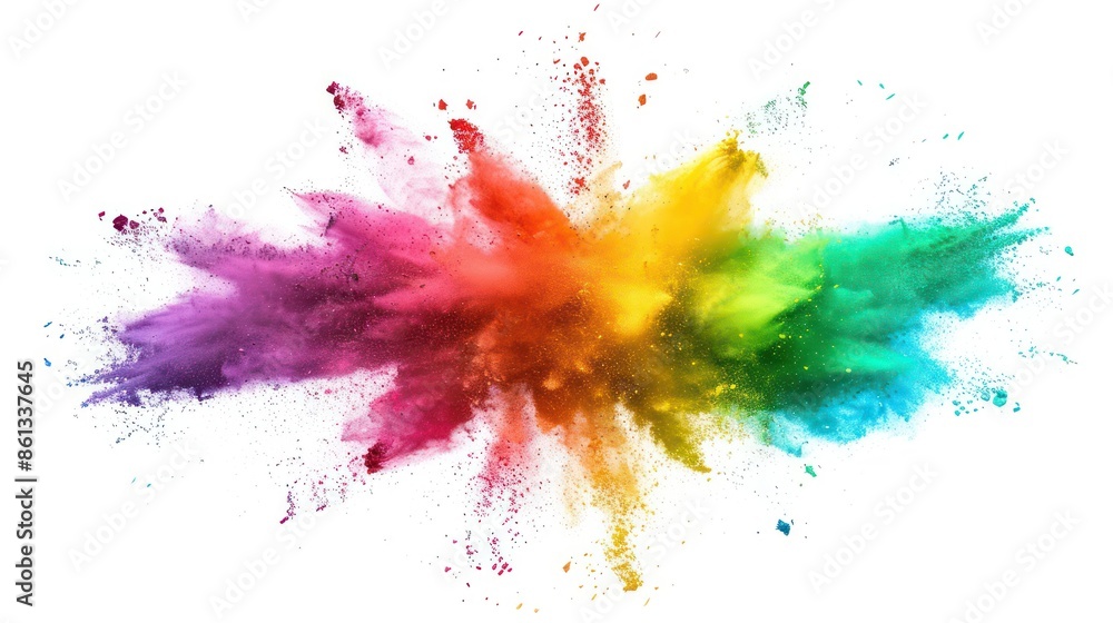 Fototapeta premium Colorful Explosion of Powder