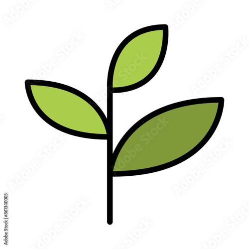 Sprout, plant, treetop, leaf icon