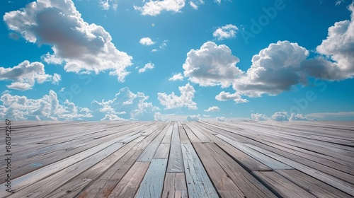 Blue sky and white clouds