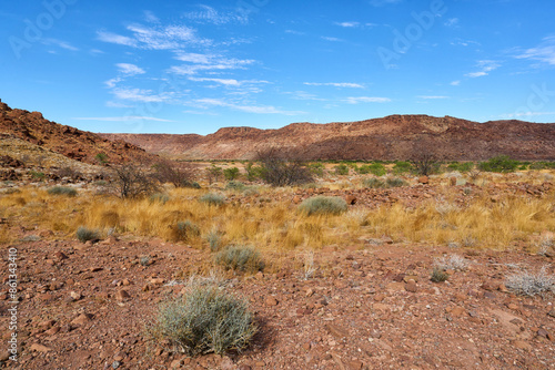 The Twyfelfontein valley in Namibia