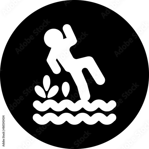 Vector Design Wet Floor Icon Style