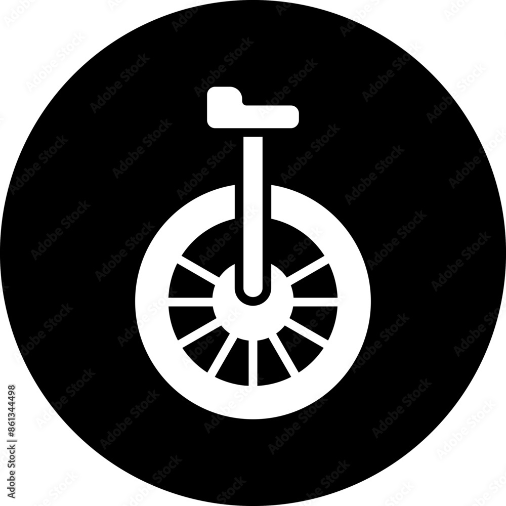 Vector Design Monocycle Icon Style Vector Design Monocycle Icon Style