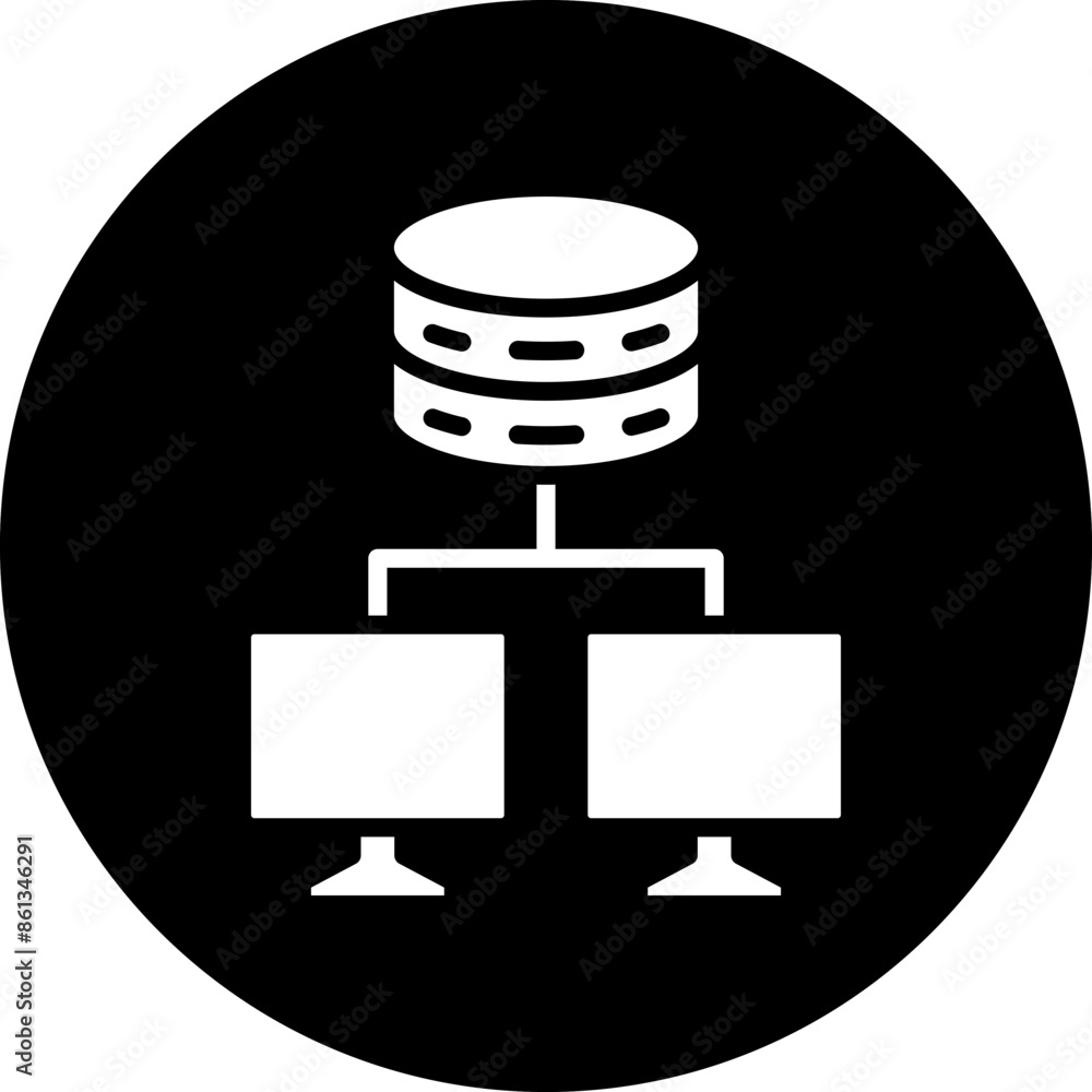 Vector Design Database Network Icon Style Vector Design Database Network Icon Style