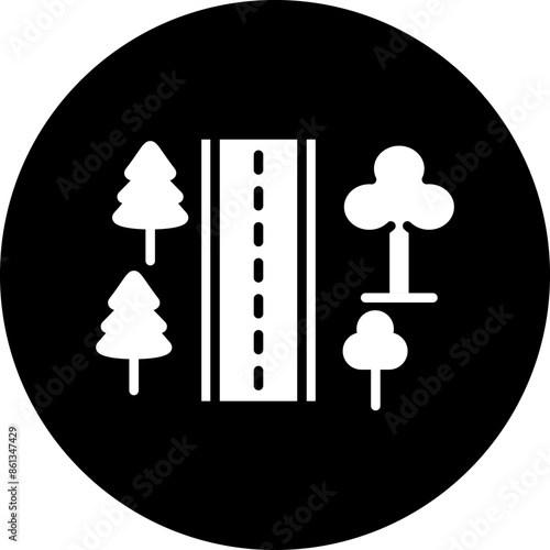 Vector Design Roadside Icon Style