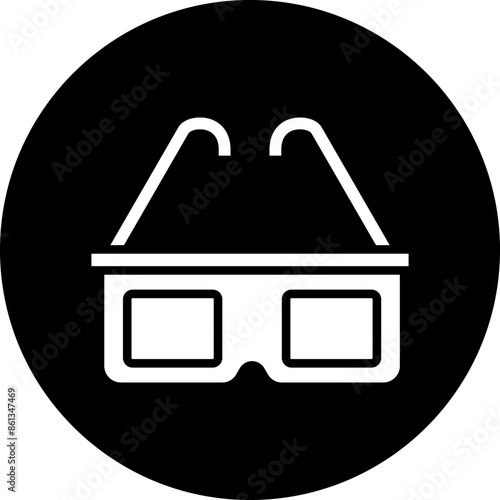 Vector Design 3d Glasses Icon Style